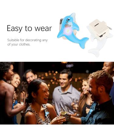 LED Light Enamel Shine Badge Pin for Holiday Decoration - Practical & Easy to Wear for Wedding & Evening Events - Buy Online on GoSupps.com