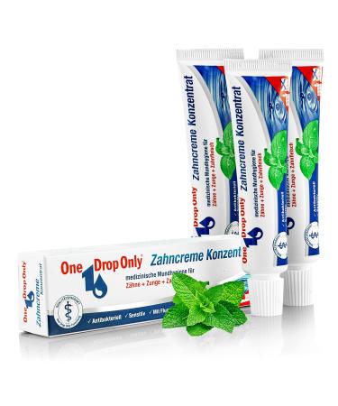 One Drop Only toothpaste concentrate medical oral hygiene for teeth tongue and gums set of 3x25ml - Buy Online on GoSupps.com