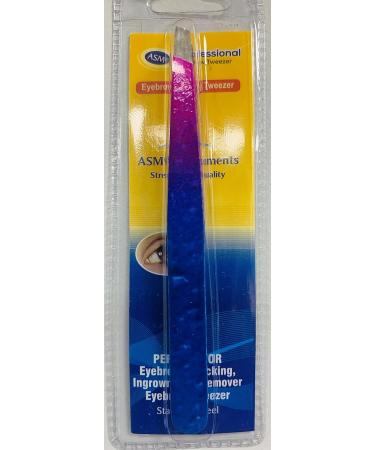 Beautik Salon Eyebrow Slanted Tweezers Stainless Steel women professional face threader precision beauty Flat Picker plucker Ladies Tweezer - Buy Online on GoSupps.com