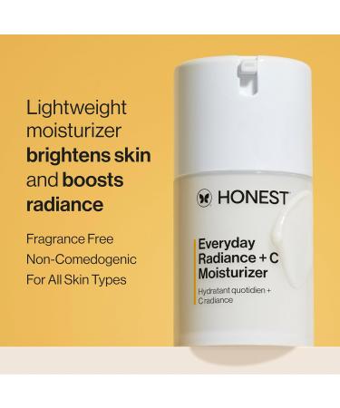 Honest Beauty Get Glowing Bundle | Vitamin C Brightening Serum + Everyday Moisturizer | Improves Skin Tone | Gentle for Sensitive Skin Fragrance Free Vegan | 1 fl oz 1.7 fl oz - Buy Online on GoSupps.com