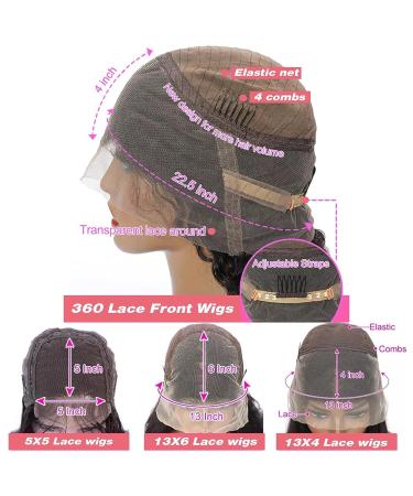 Doaburu 360 Lace Front Human Hair Wig 14 Body Wave| Transparent Full Lace Wig Pre Plucked w/ Baby Hair| 150% Density Remy Hair| Perfect for Ponytails & Buns - Buy Online on GoSupps.com