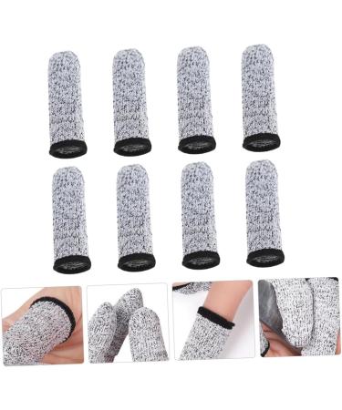 Healifty 8 Pairs Cut Resistant Gloves - Anti-Cut Finger & Thumb Protectors for Safe Cutting | Durable Shield & Impact Resistant Finger Guards - Ideal for Work & Crafts - Buy Online on GoSupps.com