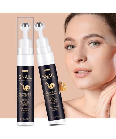 Snail Eye Cream Anti-Aging Under Eye Cream with Hyaluronic Acid & Retinol Firming Moisturizer for Dark Circles Puffiness Wrinkles Fine Lines - Buy Online on GoSupps.com