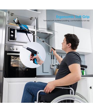 Reacher Grabber Tool Heavy Duty  2-Pack 44" & 34" Extra Long Foldable Grabbers for Elderly with Upgraded Rotating Anti-Slip Jaw & 2 Drawstring Bags  Sturdy Reaching Assist Tool for Trash Pick Up  Aid 44 Inch & 34 Inch - Buy Online on GoSupps.com