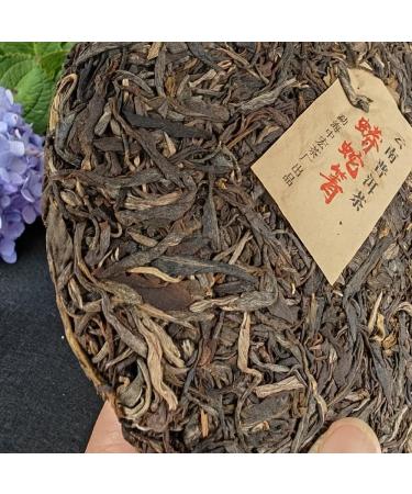 HQZM Yunnan Yiwu Raw Puer Tea 357g Mangsheqing Ancient Tree Tea Essence of Yunnan Ancient Trees - Buy Online on GoSupps.com