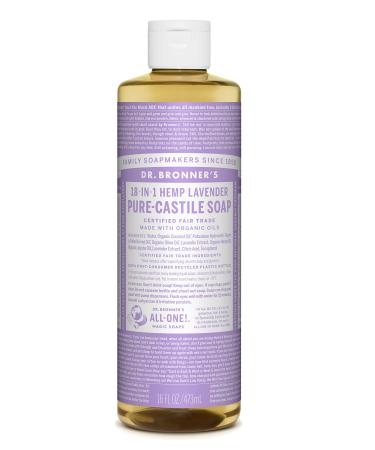 Dr. Bronner's Magic Soap All One Csla16/76416 16 Oz Lavender Pure Castile Liquid Soaps Lavender 16 Fl Oz (Pack of 1)