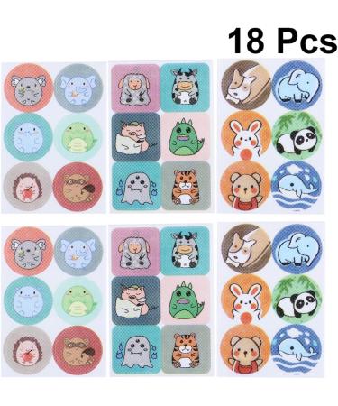 Hemoton Cartoon Animal Stickers Patches - 4pcs Assorted Colors, 3x3x0.1cm, Fun Decals - Buy Online on GoSupps.com