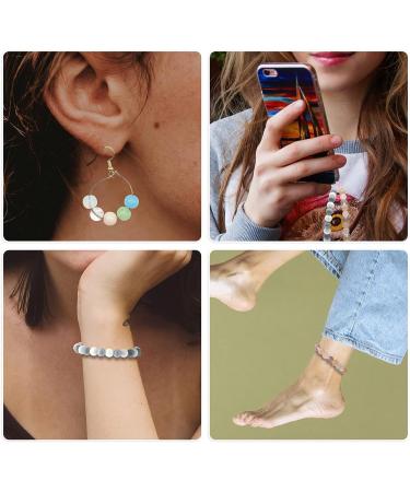 KOTHER 600PCS 8mm Glass Beads Jewelry Making Kit - 24 Color Round Gemstone Beads for Bracelet Making, Healing Chakra Beads - Perfect for Beginners - Buy Online on GoSupps.com