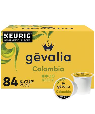 Gevalia Colombia K-Cup Coffee Pods, for a Keto and Low Carb Lifestyle, (84 ct Box) 84ct