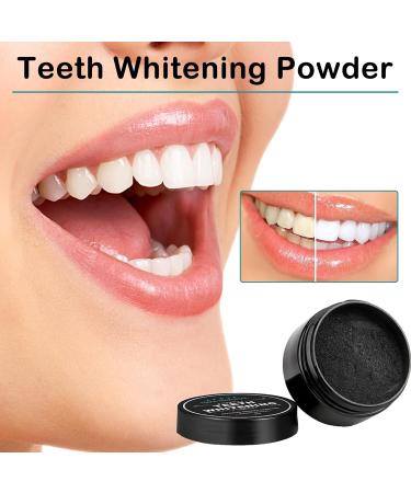 Omlalayi Teeth Whitening Powder - 2er-Pack Activated Charcoal for Stain Removal & Fresh Breath | Natural Tooth Cleaning Solution - Buy Online on GoSupps.com
