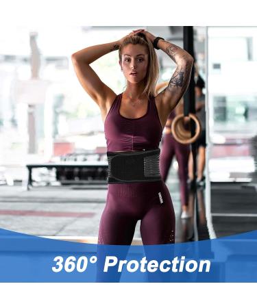 Back Brace for Women & Men - Immediate Pain Relief, Breathable Lumbar Support Belt - Adjustable Waist Trimmer for Heavy Lifting, Sciatica, Herniated Disc - Size M - Buy Online on GoSupps.com
