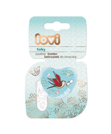 Lovi Pacifier Chain for 0+ Months | BPA Free Safe Design & Practical Clip System | Prevent Loss with Folky Style - Buy Online on GoSupps.com