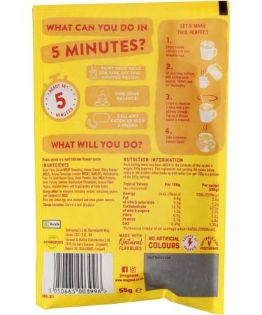 Instant Pasta Variety Bundle 366g - Mugshot Creamy Cheese Cajun & Roast Chicken Flavours - Ready in 5 Minutes - Buy Online on GoSupps.com