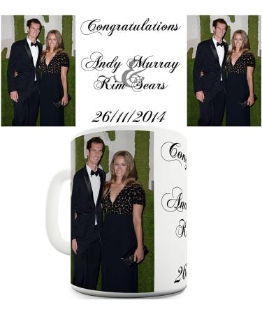 Berry Prints 11 OZ Congratulations Andy Murray Kim Sears Coffee Mugs for Tea Hot Chocolate - Ceramic Cups for Valentine Birthday Gift Home and Office - Buy Online on GoSupps.com
