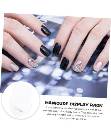 Nail Art Display Stand Acrylic Nail Art Display Frame Nail Practice Board Color Card Display Board Nail Art Board Clear Nail Gel Manicure Showing Board Mini Exercise Board White White 15x11.2cm - Buy Online on GoSupps.com