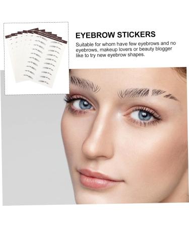 Beavorty 12 pcs eyebrow stickers black stickers tattoo eyebrow Imitation Eyebrow Tattoos 3d three-dimensional - Buy Online on GoSupps.com