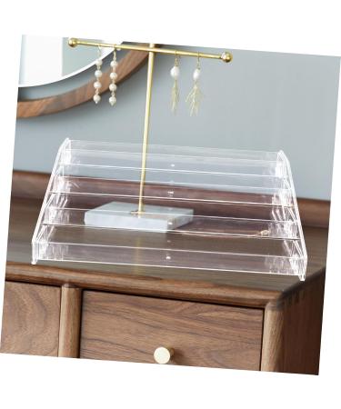 SOESFOUFU Make Up Organizer 4 Small Layer Dressing Cosmetic Plastic Plate Organizer The Tighten Make Makeup Storage Table - Buy Online on GoSupps.com