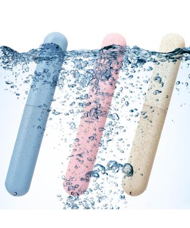 Esui 3-Piece Portable Toothbrush Set | Toothbrush Box & Protective Cover | Travel-Friendly Family Toothbrush Container - Buy Online on GoSupps.com