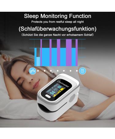 Buy Mommed Pulse Oximeter - Accurate Oxygen Saturation & Pulse Measurement - OLED Display M170 - Silver/White - Fast International Shipping - Buy Online on GoSupps.com