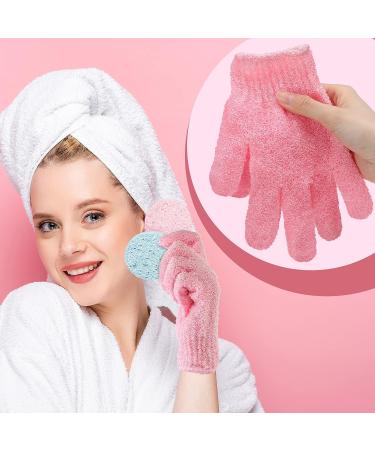 50 Pcs Double Sided Exfoliating Gloves for Body - Shower Gloves for Women - Deep Clean Skin, Spa Massage, Beauty Skin - Bathing Accessories in 13 colors - Buy Online on GoSupps.com