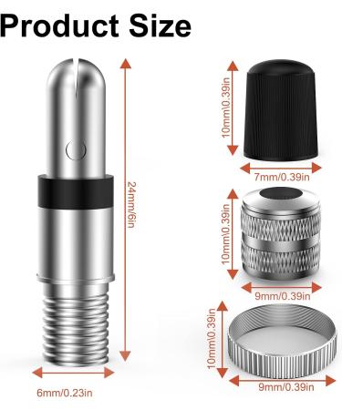 Buy QEEFOP 24-Piece Bicycle Valve Set | Dunlop Valve Inserts & Flash Valves for Bikes - Buy Online on GoSupps.com