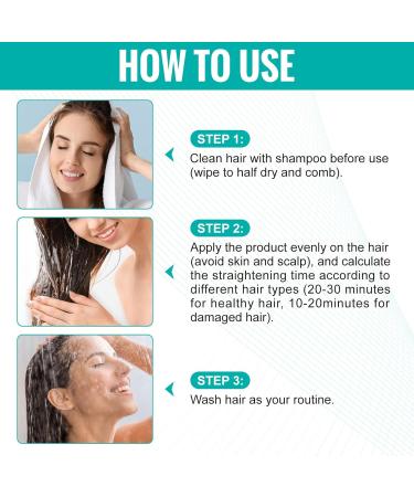 Hair Straightening Cream Protein Correcting: Repairing Damaged Hair Nourishing Fast Smoothing Silk & Gloss Hair for Women and Men - Buy Online on GoSupps.com