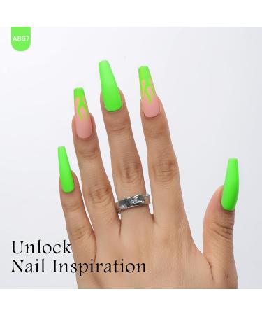 MAYCHAO 15ML Green Gel Nail Polish 1Pc Neon Green Gel Polish Soak Off UV LED Halloween Nail Polish Nail Art Starter Manicure Salon DIY at Home 0.5 OZ - Buy Online on GoSupps.com