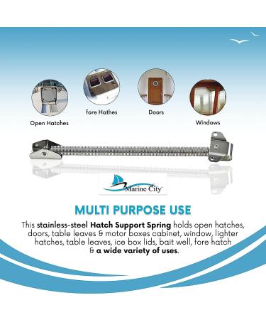 MARINE CITY 304 Stainless Steel Hatch Holder Adjuster for Yachts, Campers, Hatches, Doors - 8-7/16 Inches - Pack of 1 - Buy Online on GoSupps.com