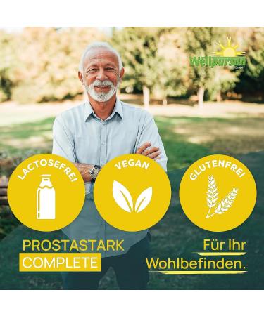 Wellpursan Prostate Support - 180 Vegan Capsules with Pumpkin Seed Saw Palmetto & Pomegranate - Rich in Lycopene Selenium & Zinc - Additive-Free Formula - Buy Online on GoSupps.com