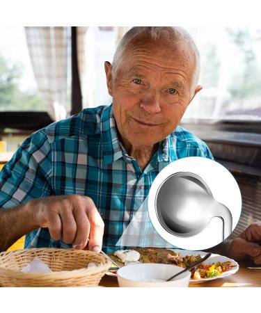 Adaptive Curved Utensils - Anti-Shake Spoon for Seniors & Arthritis - Stainless Steel Eating Aid - Buy Online on GoSupps.com