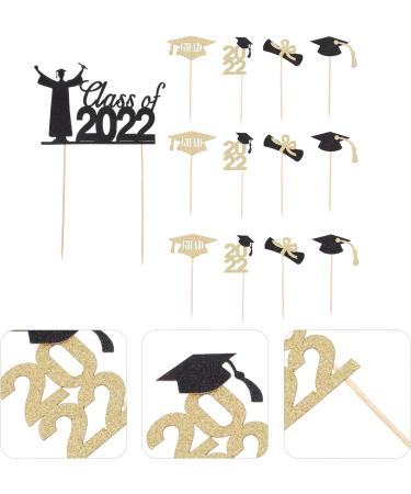13pcs Cupcake Topper Graduation 2022 Cake Picks Glitter - Buy Online on GoSupps.com