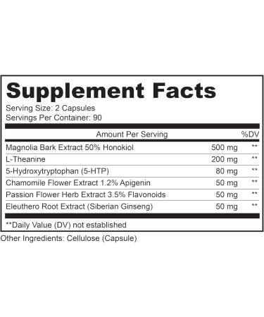 LIVELY VITAMIN CO. Chill Pill - Calm Mood - Relax - Restful Deep Sleep - REM - Stress - Anxiousness - Magnolia Bark - Chamomile - L-Theanine - Passionflower - 5-HTP - 90 Vegan Capsules 90 Count (Pack of 1) - Buy Online on GoSupps.com