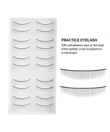 10 Pairs Practice Eyelashes | False Eyelashes for Extensions | Self-Adhesive Fake Eyelash Band - Buy Online on GoSupps.com