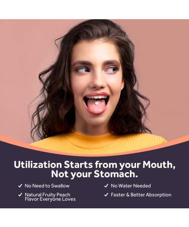 Doctor's Recipes Vitamin B12 Methylcobalamin 5000mcg 90 Fast Dissolve Tablets - Natural Peach Flavor, Vegan, Energy Metabolism & Nervous System Support - Buy Online on GoSupps.com