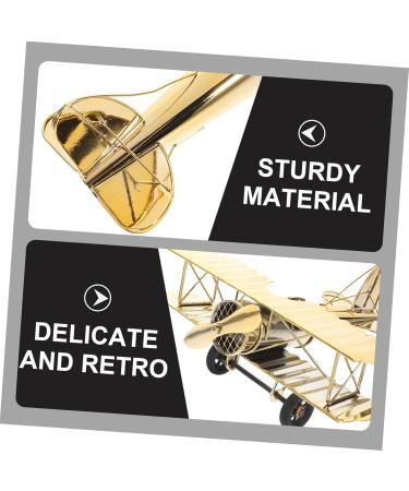 Yardenfun Airplane Model Crafts Home Decor Vintage Decor Retro Decor Metal Craft Plane Adornment Wrought Iron - Buy Online on GoSupps.com
