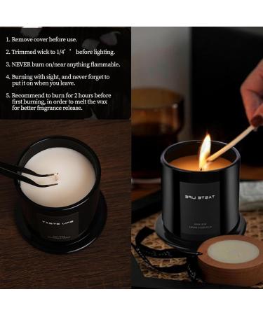 Shop Lavender Vanilla Soy Candles - Aromatherapy Scented Candles for Home Smokeless Gift with Tweezers (5.3 oz - Buy Online on GoSupps.com