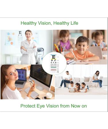 Upgraded 22x11 Plastic Low Vision Eye Chart for Eye Exams - 20 Feet Test Distance - Buy Online on GoSupps.com