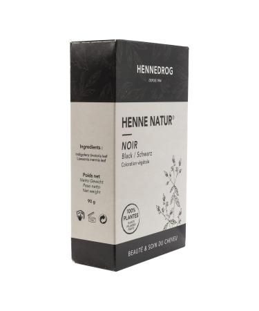 Hennedrog Henna Natur Schwarz - 4 x 90g | Premium Natural Hair Dye for Vibrant Black Color | Worldwide Shipping Available - Buy Online on GoSupps.com