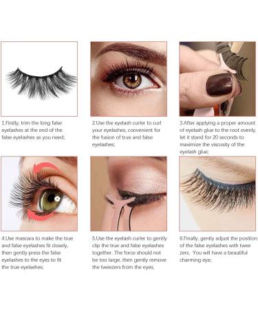 Buy 5 Pairs 3D False Eyelashes Set - Reusable Natural Eyelashes with Tweezers - International Shipping Available - Buy Online on GoSupps.com