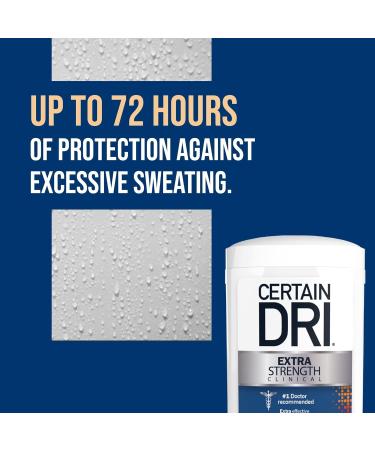 CERTAIN DRI Anti-Perspirant Solid 1.7 oz - Pack of 6 | Long-lasting Protection - Buy Online on GoSupps.com