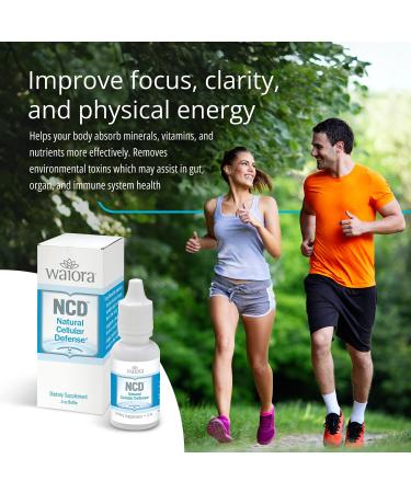 Waiora Natural Cellular Defense (NCD) Liquid Zeolite Drops for Immune System & Gut Support - 0.5oz Bottle, 4 CT - Buy Online on GoSupps.com