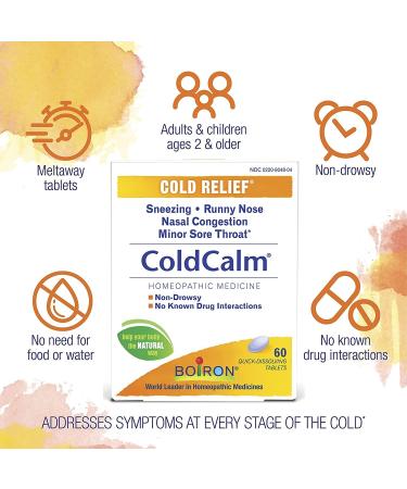 Boiron Coldcalm 60 Quick-Dissolving Tablets - Pack of 5 - Buy Online on GoSupps.com