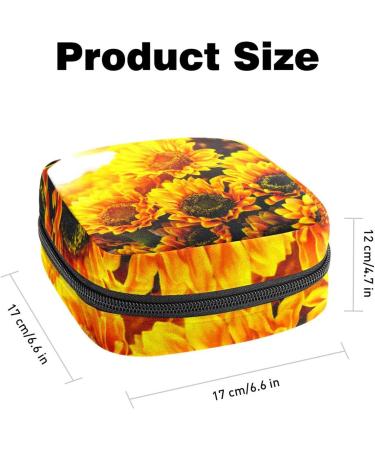 Buy Women's Bonds Storage Pockets Stillpad Holder - Sunlight & Sunflower Portable Period Kit | Feminine Product Bag for Women & Girls - Buy Online on GoSupps.com