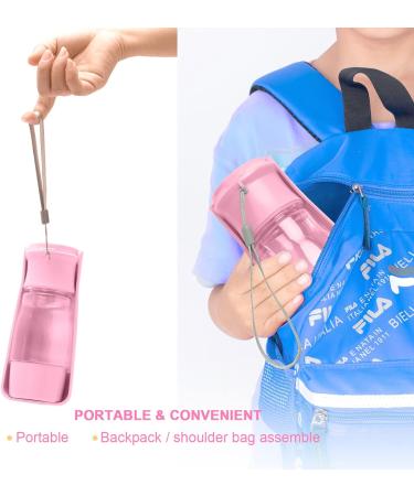 Rainpal Portable Travel Dog Drinking Bottle - On-the-Go Pet Water & Food Container | Compact Durable & Slightly Leak-Proof | Rosa Pink Upgrade for Hiking & Walking - Buy Online on GoSupps.com