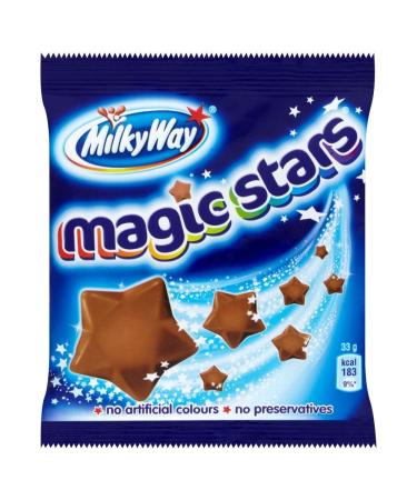 Milky Way - Magic Stars Milk Chocolate Stars - Pack of 6 x 33g bags