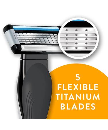 BIC Us 5 Flexible Blade Razor Refills - Unisex Cartridges for Men & Women 4-Count Pack (2 Packs) 8 Total | International Shipping - Buy Online on GoSupps.com