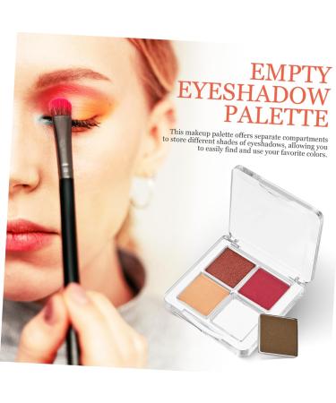 Gogogmee 6 Pcs Eye Shadow Empty Boxes Clear Eyeshadow Pans Eyeshadow Palette Transparent - Buy Online on GoSupps.com