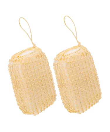 FOMIYES 2pcs Bath Brush Bath Scrubber Cleaning Sponges for Household Use Shower Brush for Body Exfoliating Bodyrs Large Sponge Block Natural Sponge Shower Scrubber for Body Sisal Sponges