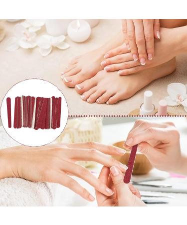 JSRQT 100 Pieces Nail File Set Cushioned Emery Boards Double Sided Acrylic Nail File Mini Nail Files Bulk for Women Girls Nail Filer Nail File Buffer Set Manicure Tool for Natural Acrylic Fake Nails - Buy Online on GoSupps.com
