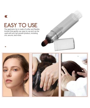 FRCOLOR Hair Oil Applicator Bottle | Clear Twist Top Scalp Care Comb | 11.3x2cm Squeeze Plastic Bottle for Roots Supplies - Buy Online on GoSupps.com